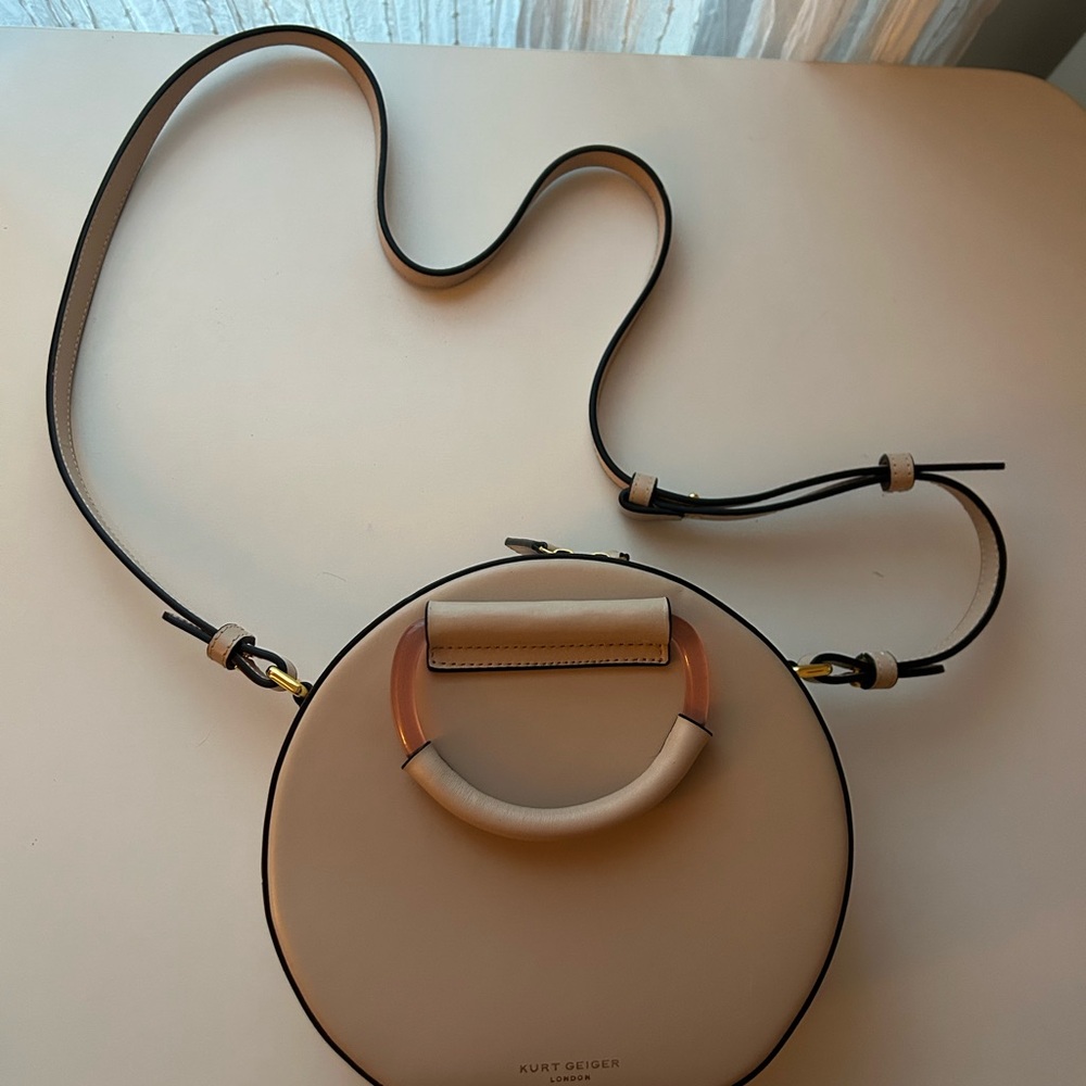 Kurt Geiger Cream Circular Bag - Picture 3 of 4